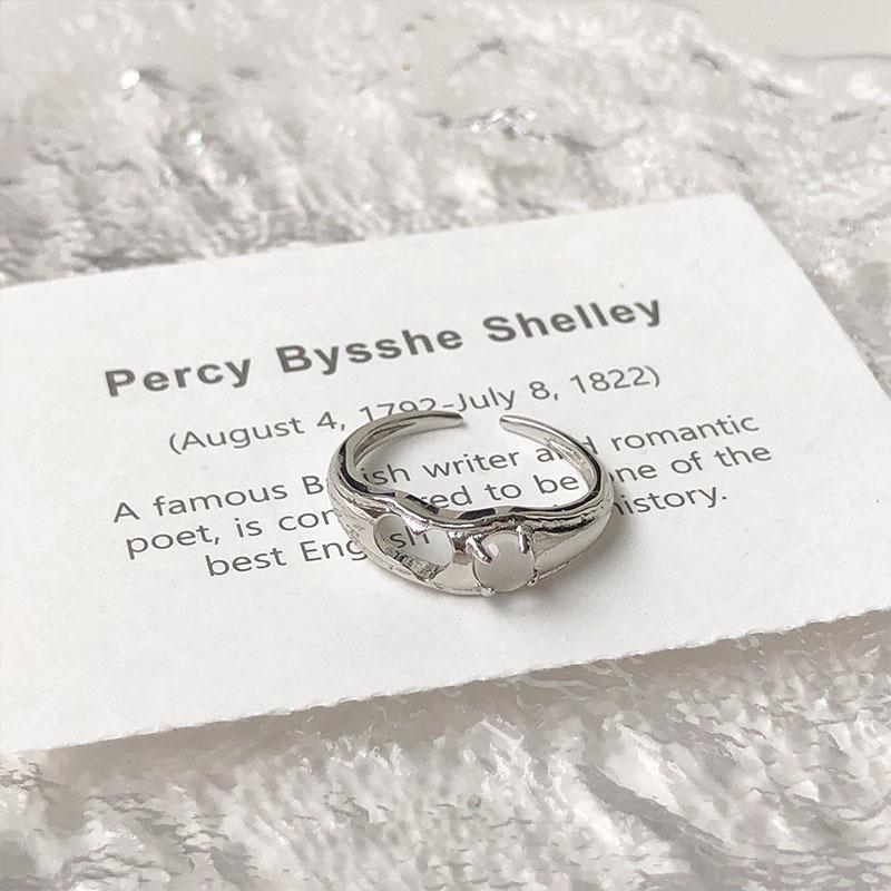 

Посеребренное кольцо открытого дизайна из серебра 925 пробы с инкрустированным черным агатом сердцем - Универсальное женское кольцо на палец из халцедона Adjustable Open End