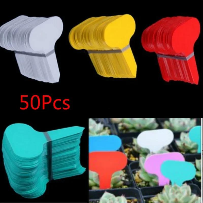 50 Buc. Etichete de Plante din Plastic în Formă de T, Etichete Groase pentru Marcare, Etichete pentru Plante de Grădină, pentru Ghivece de Flori