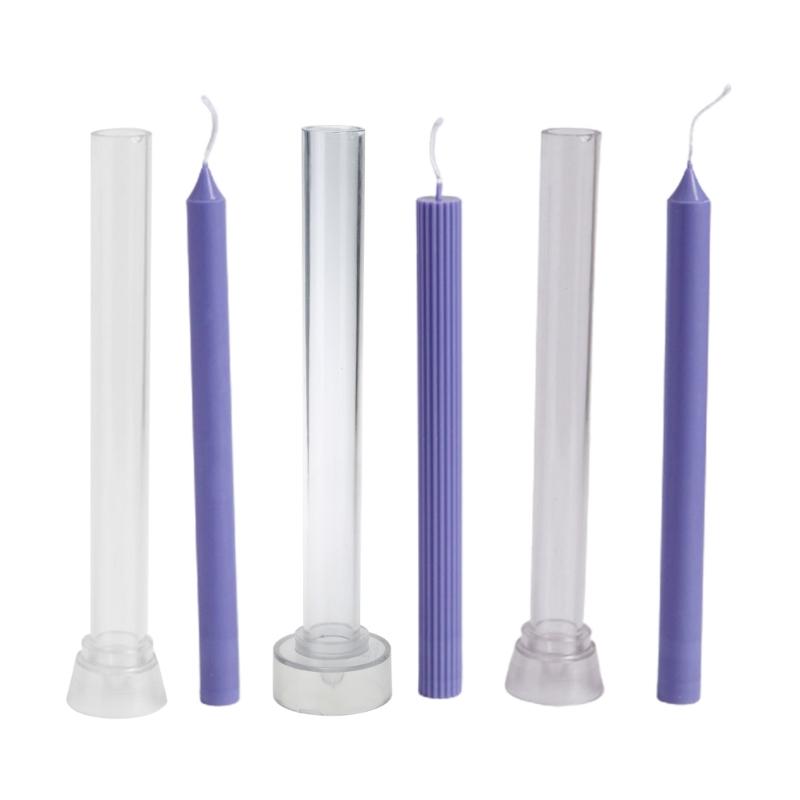 26 cm Lång Stång Kyrka Julkläppform Stor Cylinder Randig Plastkläppform DIY Hantverk Lera Klapptillverkning