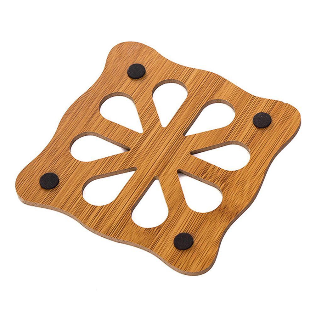 Wooden Non Slip Dining Cup Pot Table Insulation Mat Heat Resistant Pads