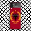 Albania Flag Phone Case For Samsung Z Flip 7 6 5 4 3 Galaxy ZFLIP7 ZFlip6 5G Flip5 Flip4 Flip3 5g Black Hard Cover