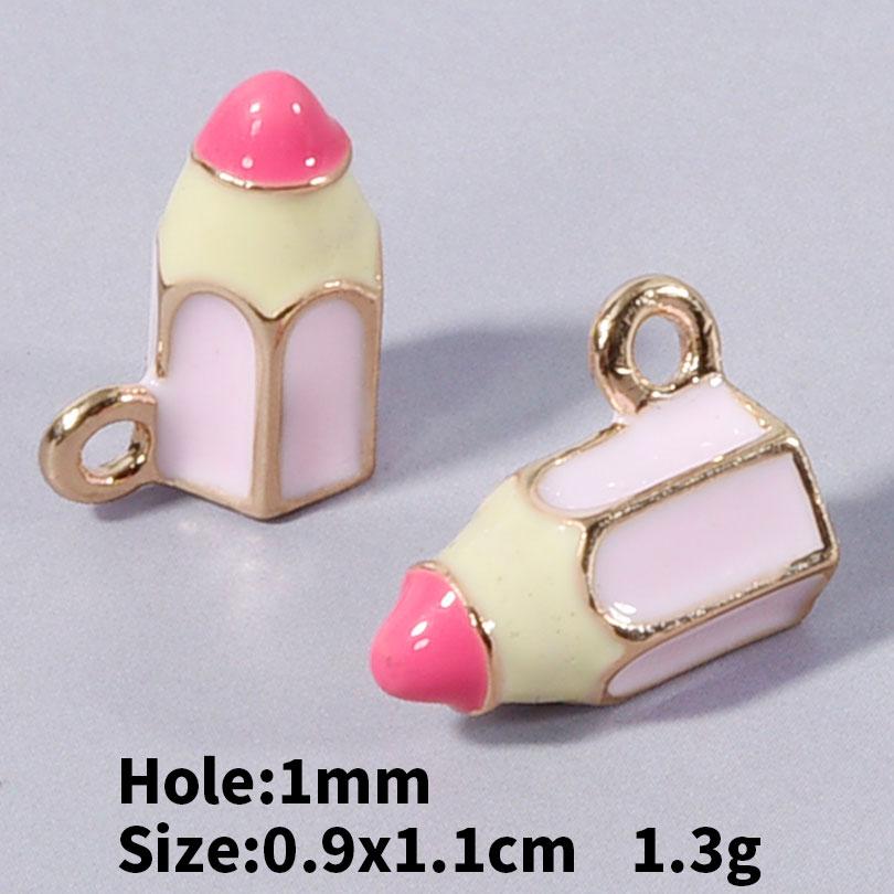 5/24pcs Cake Coffee Food Pendant Enamel Chilli/Strawberry/Cherry Charms For Jewelry Making Bulk DIY Bracelets Necklace Pendants