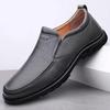 Genuine Leather Men Shoes Slip On Flats Walking Loafers Breathable Outdoor Casual Shoes Man Versatile Office Driving Sneakers