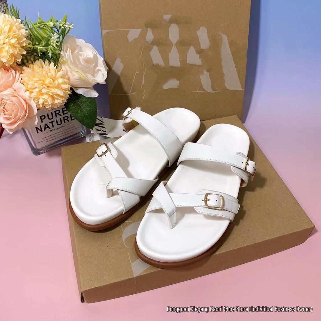 2025 Spring/Summer Non-Slip Breathable Flat Sandals - Versatile, Comfortable African Style Women's Shoes