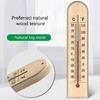 Wooden Temperature Gauge for Home and Office Large Display Accurate Measurement -40℃ to 50℃ Safe Kerosene Wall Mount Easy to Read