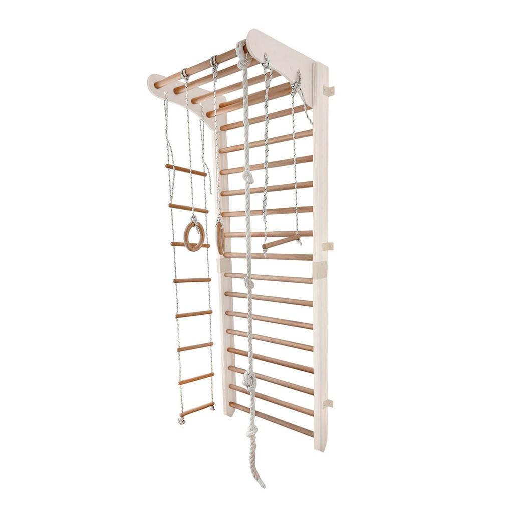 Kinder Sport white-wood gymnastic ladder EU (set)