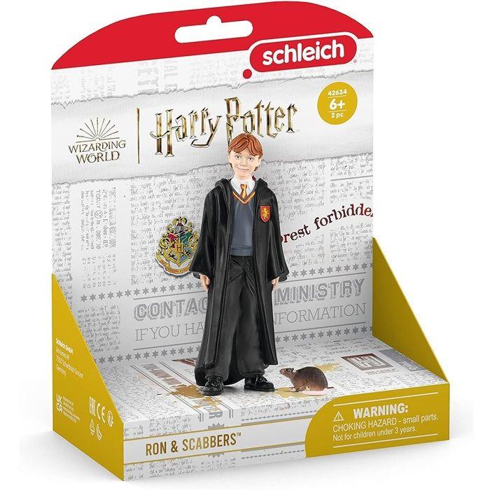Figurine ron et croûtard, personnage de l'univers harry potter®, pour enfants dès 6 ans, schleich 42634 harry potter wizarding worl