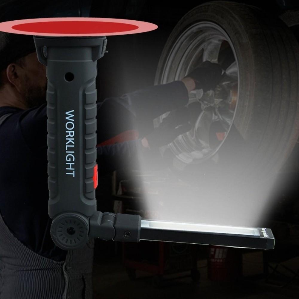 Dimmable LED Flashlight Waterproof Inspection Lamp with Magnetic Hook COB LED Work Light  Camping