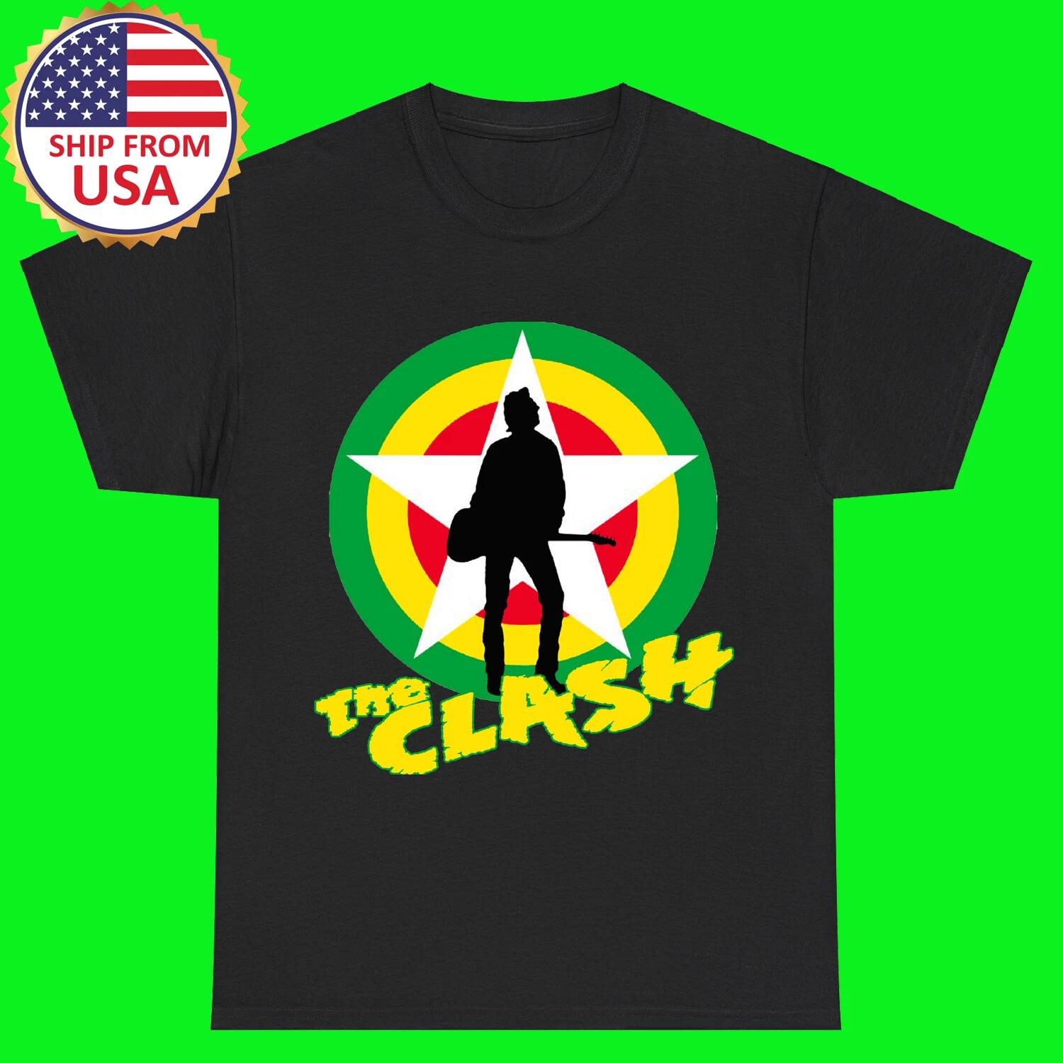 The Clash Black T-Shirt Tee Top Unisex M