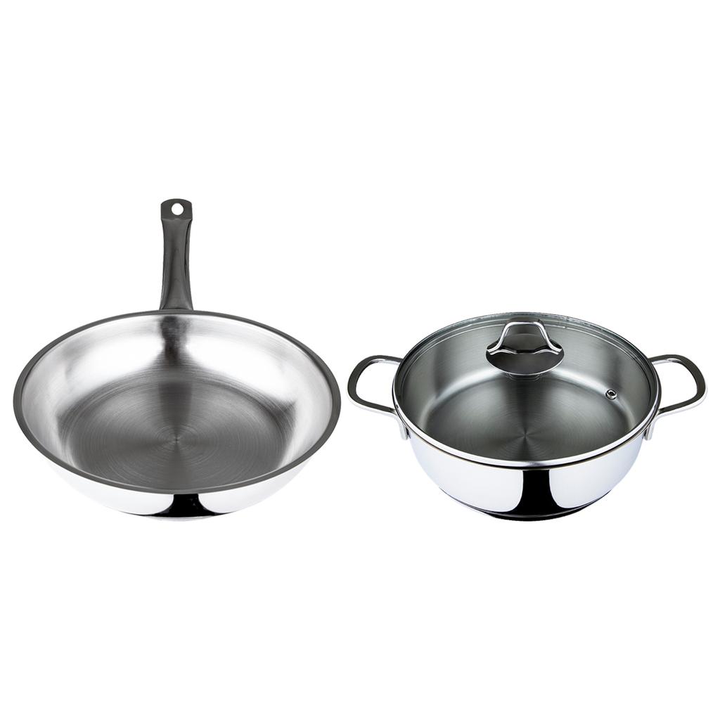 Serenk Modernist 3 Piece Steel Cookware Set