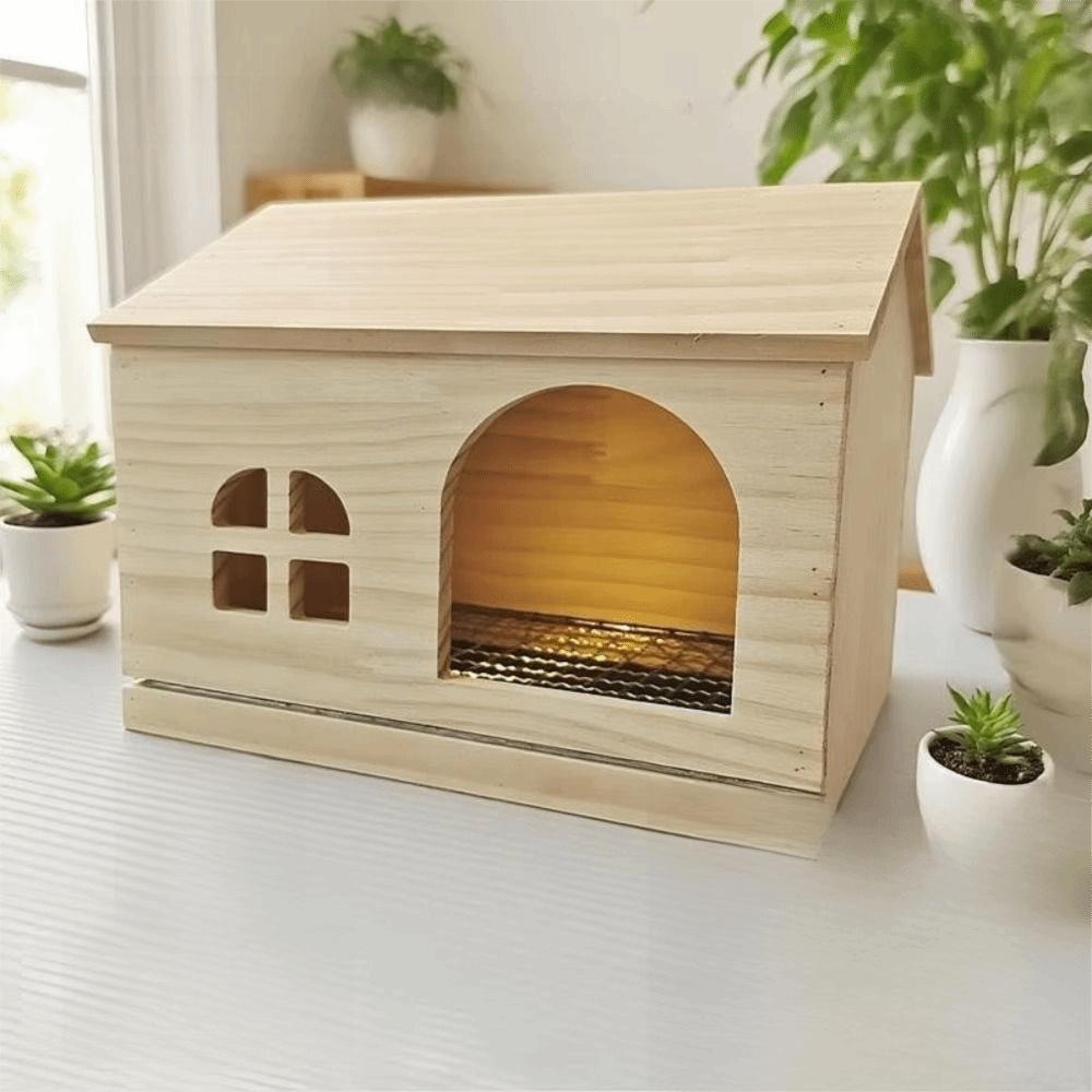 Pullable Bottom Bird Wooden House Drawable Bottom Hanging Bird Nest Parrot Breeding Box  Pet Bird