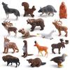 Wild Animal Simulation Set: Reindeer, Brown Bear, Antelope, Beaver, Squirrel, Gray Wolf - Children's Cognitive Ornament