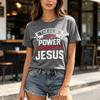 Vintage Faith Jesus Graphic T Shirt Comfortable Cotton Short Sleeve Inspirational Top Oversized T Shirt