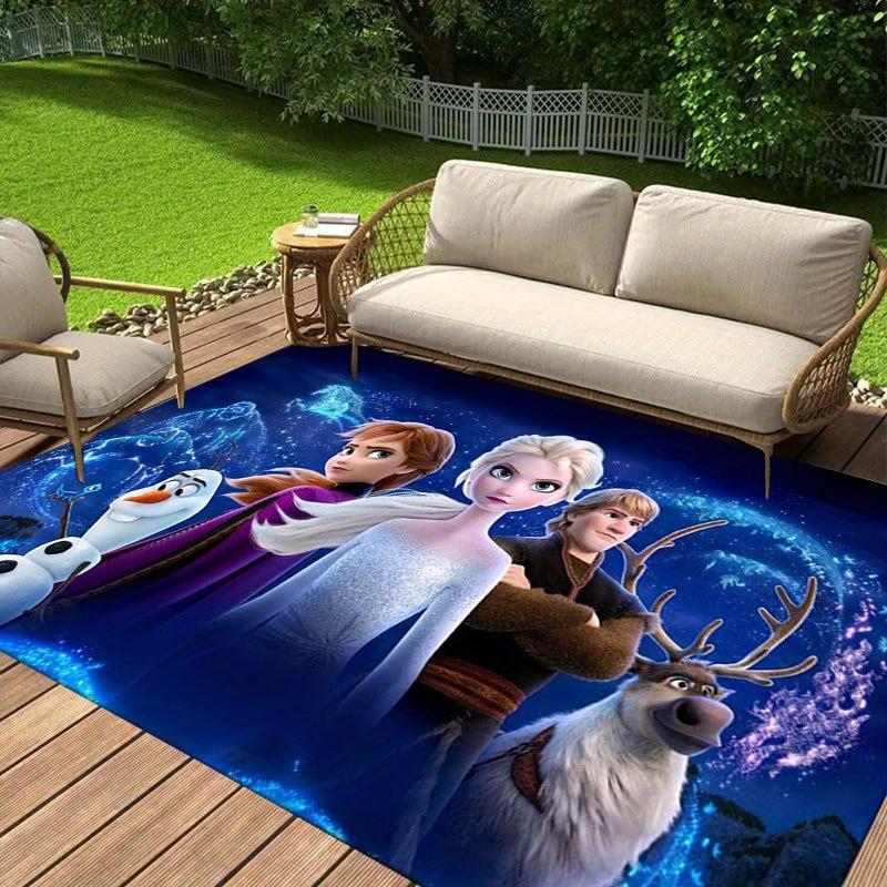 1pz Tappeto Disney Frozen Tappeto da Area Tappeto Antiscivolo Lavabile a Mano Tappetino per Pavimento Adatto per Soggiorno Camera da Letto Decorazione per la Casa