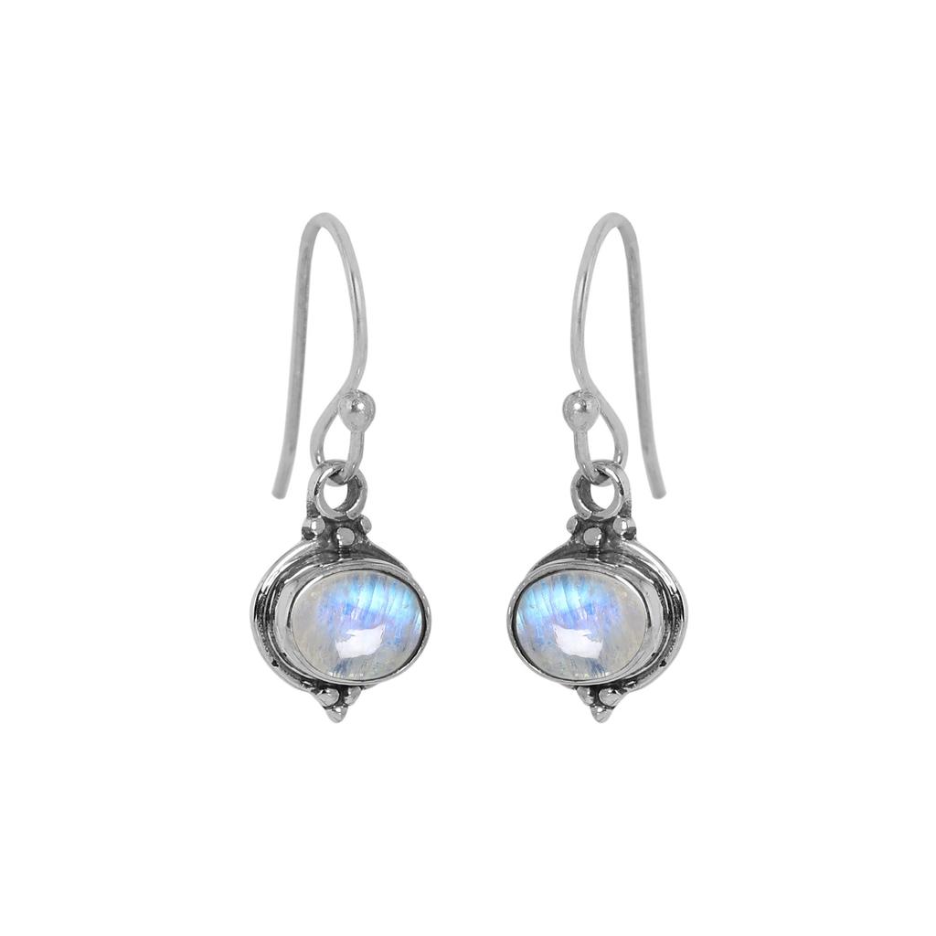 925 Sterling Silver Moonstone Pendant Earring Set, Silver Women Jewelry, Handmade Jewelry, Gift For Her An0450-516