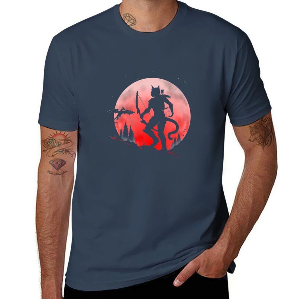 Inigo Hunting By Moonlight Tshirt Durable Work Wear Tshirt