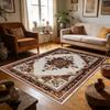 Persian Retro Luxury Living Room Carpet Washable Non-slip Decoration Bedroom Floor Mat Soft Fluffy Lounge Study Sofa Rug 200x300
