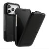 MELKCO For iPhone 17 Pro Max Case Compatible with MagSafe Vertical Flip Genuine Cow Leather+PC Phone Cover