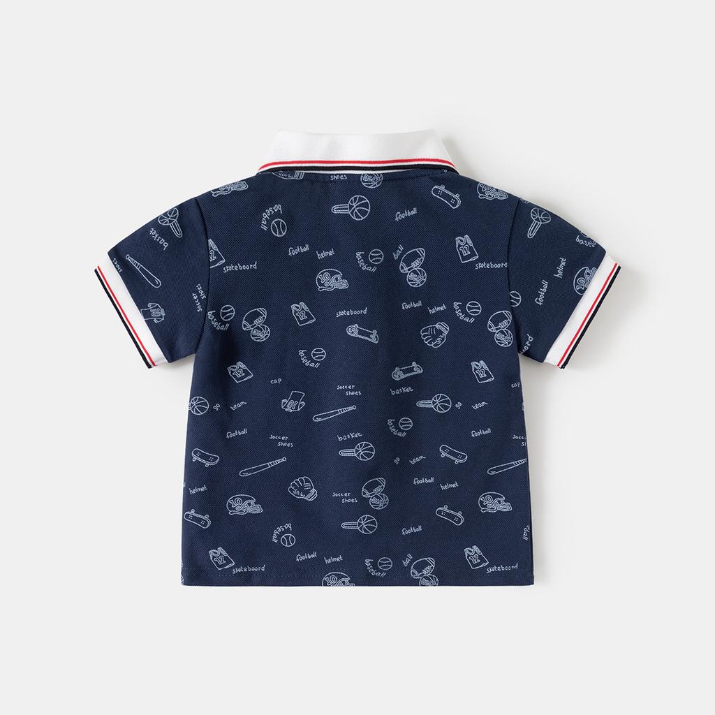 Children's Lapel Short-sleeved 2026 Children's Clothing Summer Boys' New Korean Version Half-sleeved Cotton Baby T-shirt Wholesale