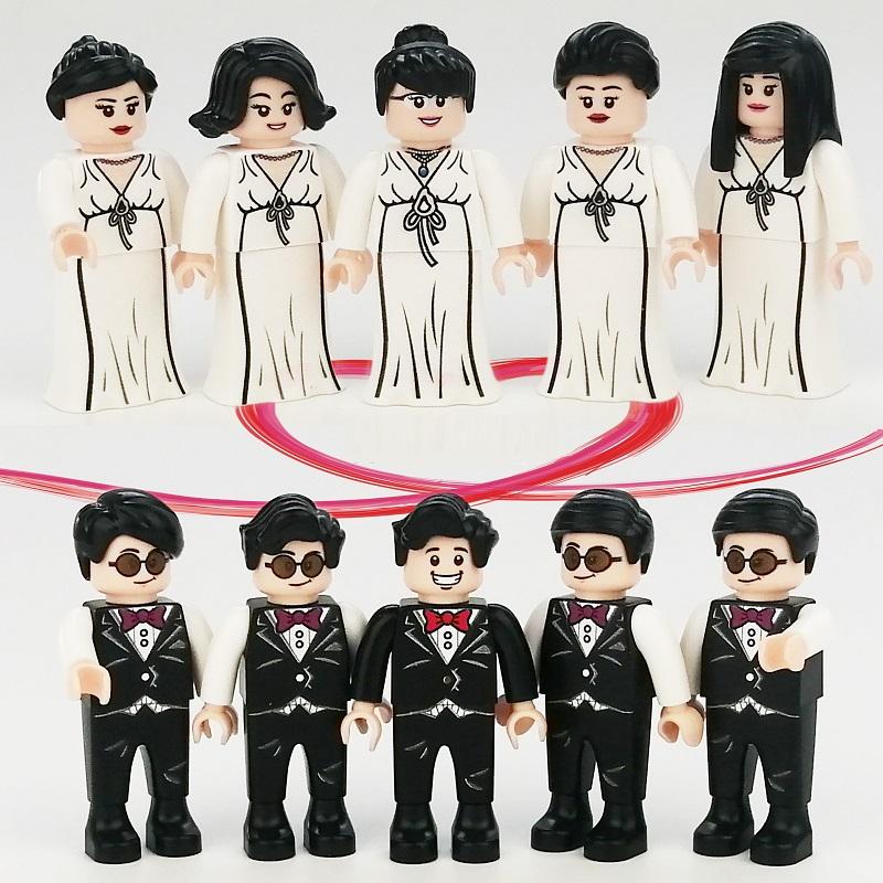 

12pcs Sets City Police MOC Military 4.5cm People SWAT Building Blocks Figures Soldier Bricks Mini Toys for Boys Gift Toys