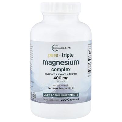 Triple Magnesium Complex, 300 Capsules (133 Mg Per Capsule)