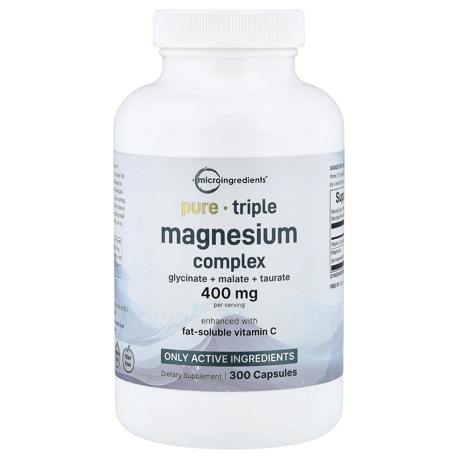 

Micro Ingredients, Triple Magnesium Complex, 300 Capsules (133 mg per capsule)