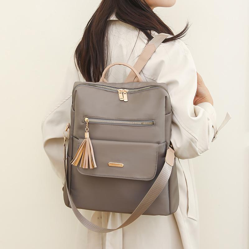 Casual double shoulder women's fashion new large capacity simple travel backpack dual-purpose single shoulder women's backpack women