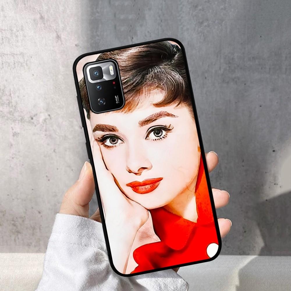 

Audrey Hepburn Phone Case For Redmi Note 4 X 5 A 6 7 8 Pro T 9 Pro 9S 10 Pro 11 Pro 11S 11Epro PocoM3pro RedmiNote11 4G 6.5in