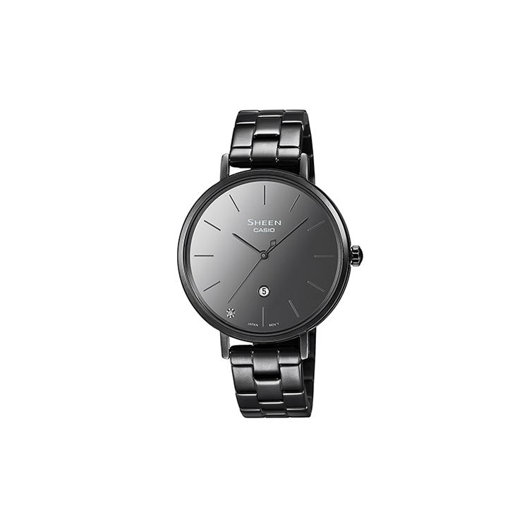 CASIO Women s SHEEN Black Watch SHE-4544BD-1AUPR Regular Watch Box