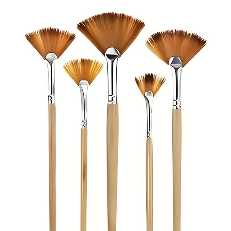 32-teiliges Künstlerpinsel-Set Ergonomischer Holzgriff Nylonborsten Pinsel für Öl-Aquarell-Acryl-Gouache Kunstmalerei