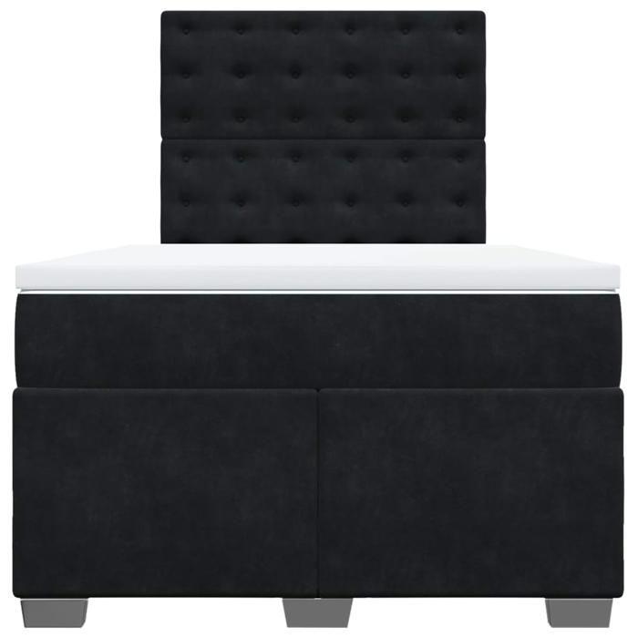 Maison Exclusive - Lattenrost mit schwarzer Matratze 120x190 cm Samt