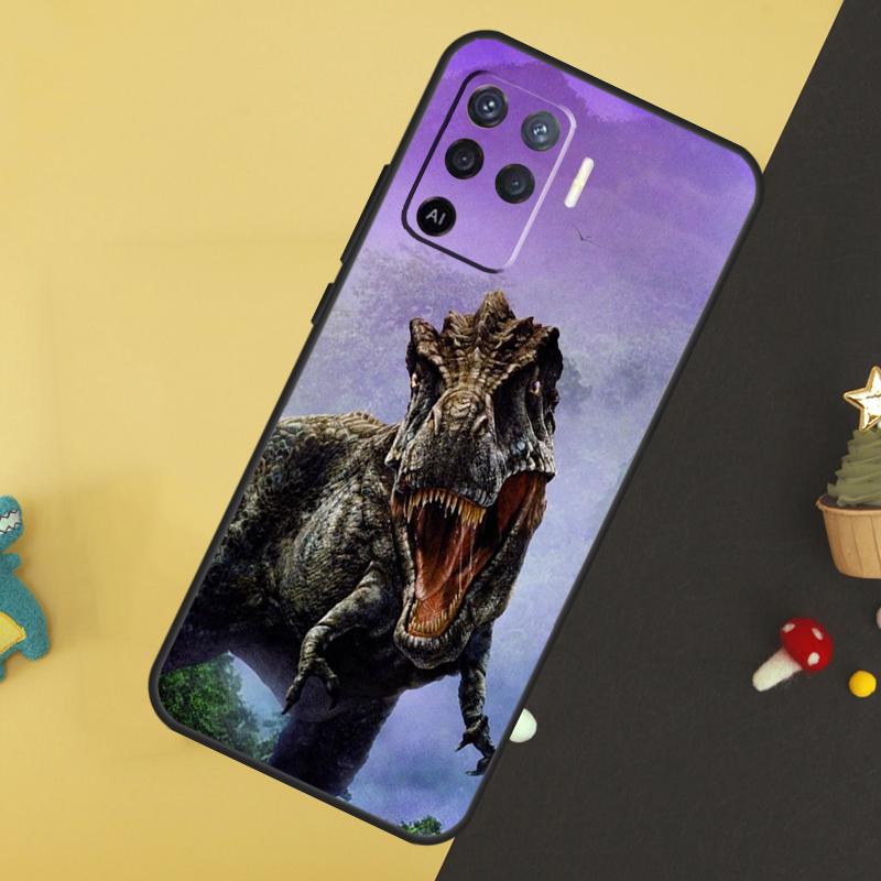 Dinosaur Case For Oppo A60 A80 A40 A15 A16 A17 A57 A94 A74 A54 A76 A96 A18 A38 A58 A78 A98 A5 A6 Pro