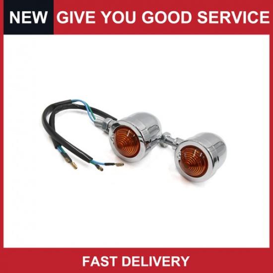 Yellow Light Chrome Motorcycle Turn Signal Lamp for Harley Davidson