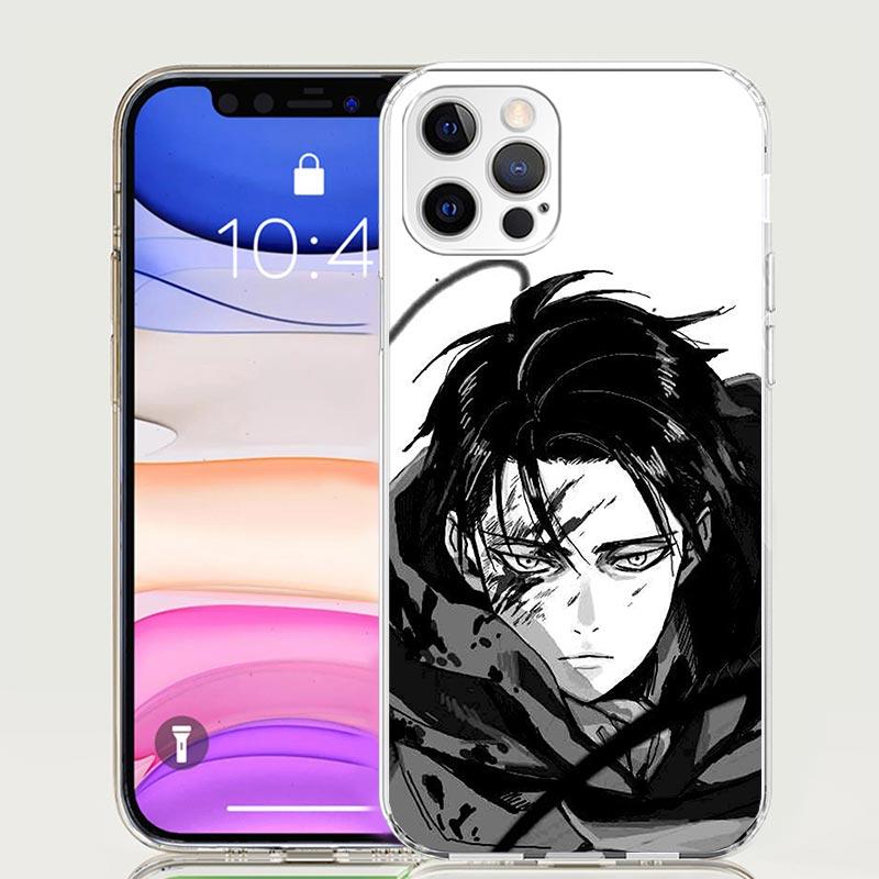 Attack-Titan Levi Phone Case For iPhone 17 Air 16 15 Plus 11 14 Pro Max 13 Mini 12 7 8 + SE Pattern Art Customized Cover 17 Air