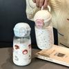 500ml Kelímek na vodu Kawaii Láhev Přenosná Plastová Vyskakovací Roztomilá Láhev na vodu se Slámkou Víčko Vodotěsná Nádoba na pití