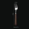 Ruhan Walnut Wood Handle Dinner Fork Set