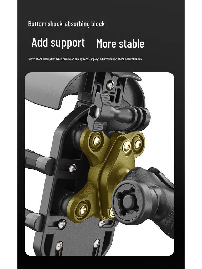 Shockproof Electric Vehicle Phone Holder for Motorcycles, Bicycles, Scooters, and Delivery Vehicles