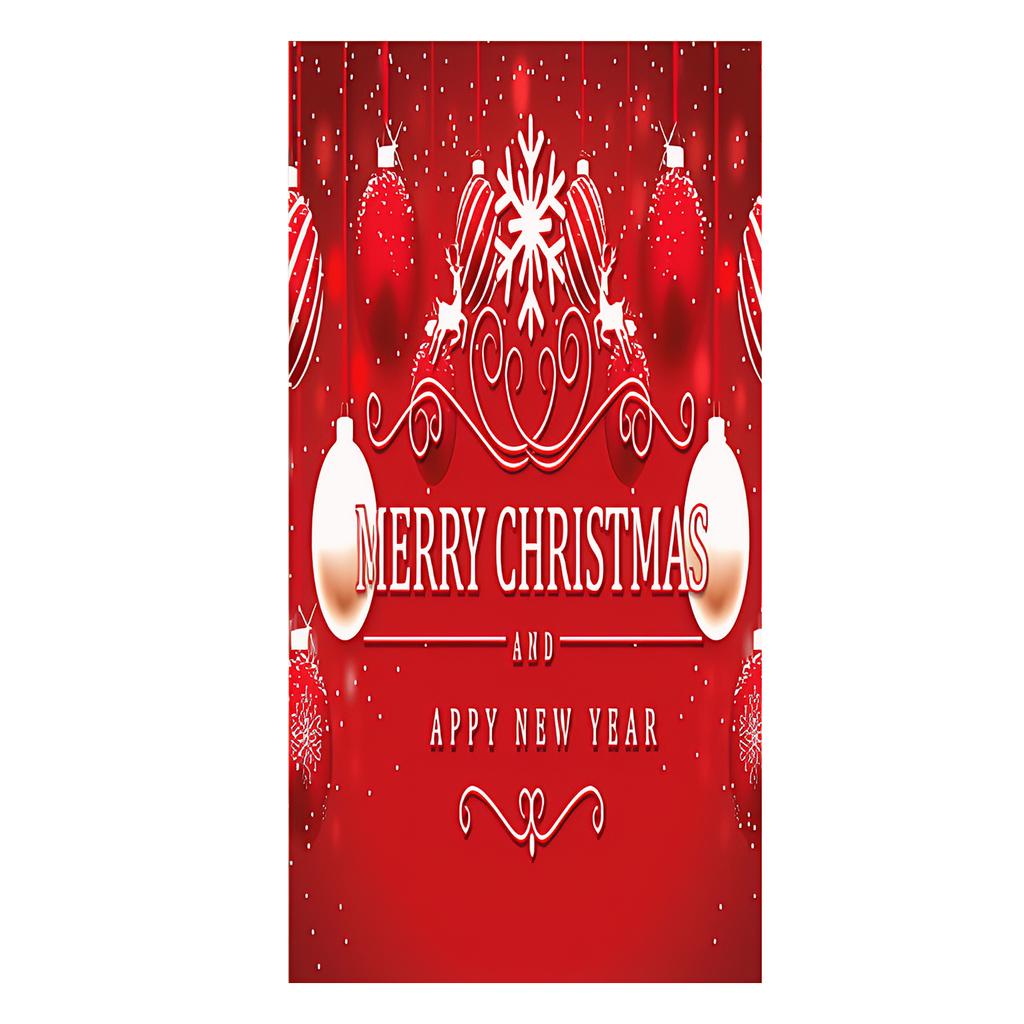 Weihnachten Weihnachtsmann Thema Nussknacker Schneemann Türbanner Ornamente Türabdeckung Banner Fotografie Hintergrund Innen Außen Veranda