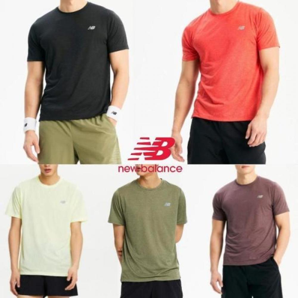 

New Balance AThleTics Running ShorT Sleeve T shirT Nbnee2p171 (19)Black/90(S)