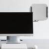 Stolní stojan pro spodní montáž Závěsný design Pod stolní nástěnný držák Stojan Chladicí funkce pro Mac Studio Mac mini M4 / M4 Pro