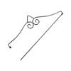 3Pcs Banner Bracket Accessories Metal Garden Flag Pole Stand for Outdoor Yard Flags Wind Resistant Sturdy Flag Hanging Rack Kit
