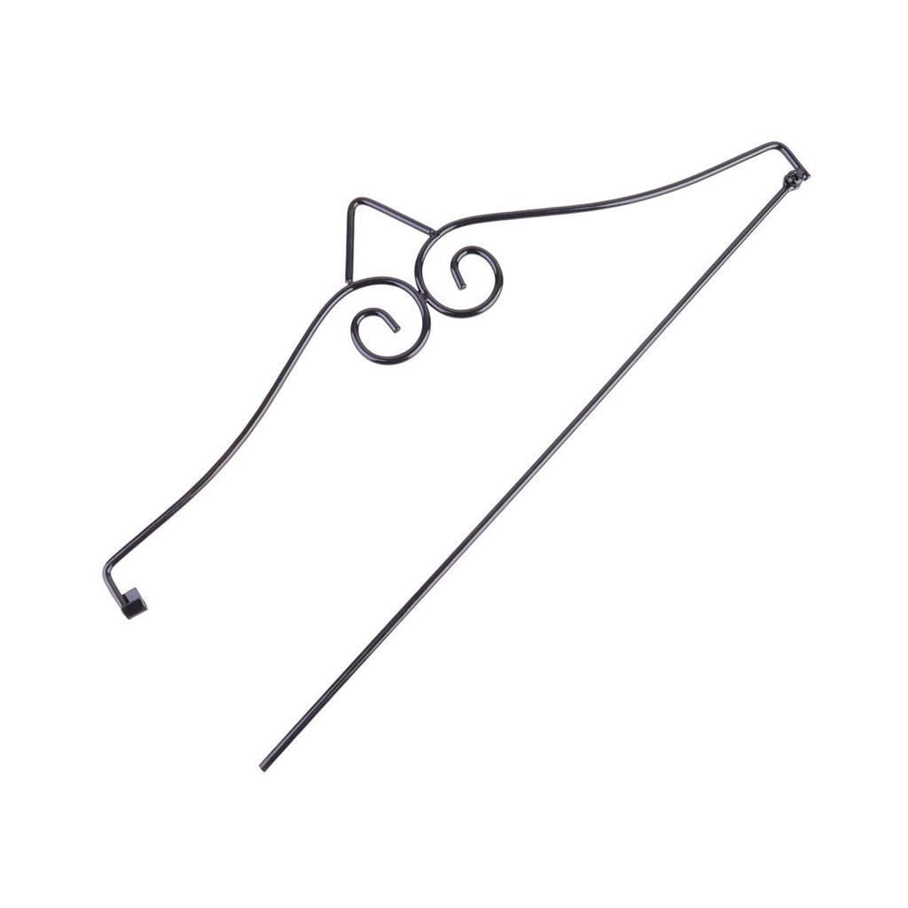 3Pcs Banner Bracket Accessories Metal Garden Flag Pole Stand for Outdoor Yard Flags Wind Resistant Sturdy Flag Hanging Rack Kit
