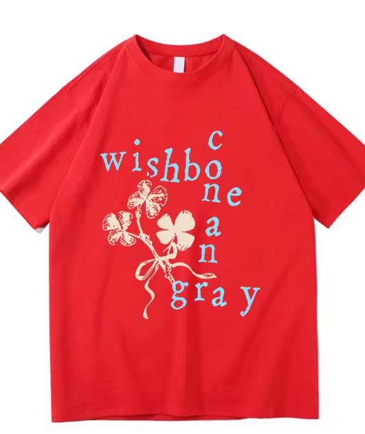 Lucky Charm Collage Tshirt Wishbone Album Conan Gray Kid Krow 2025 Unisexunisex Clothing Harajuku High Quality Tops Cotton Tshirts