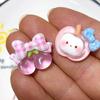 Cherry Blossom Resin Rabbit Hair Clip Accessories