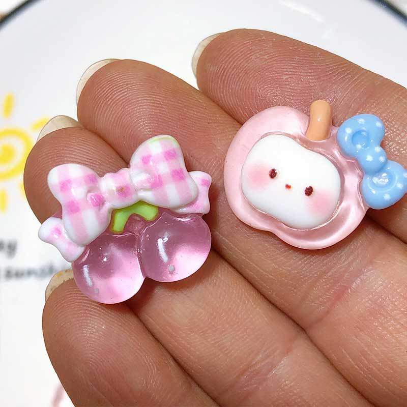 Cherry Blossom Resin Rabbit Hair Clip Accessories