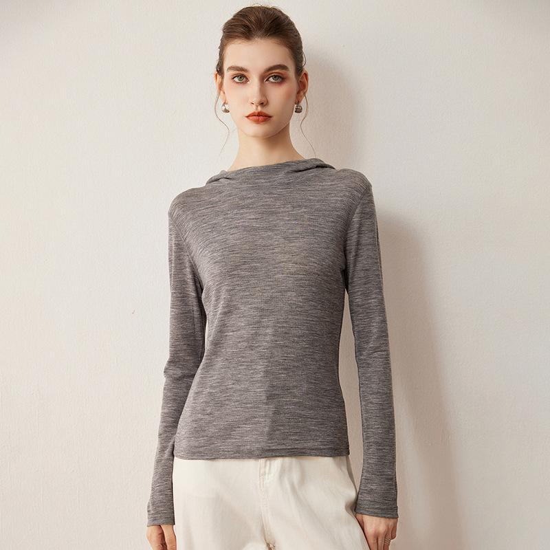 Women's High-Quality Imitation Wool Base Layer Hoodie for Autumn/Winter