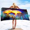 Mushroom Beach Towel Oversized, Colorful Funny Fairy Tale Bath Towels,Soft Water Absorpt Bath Towels for Bathroom,Swimming Pool