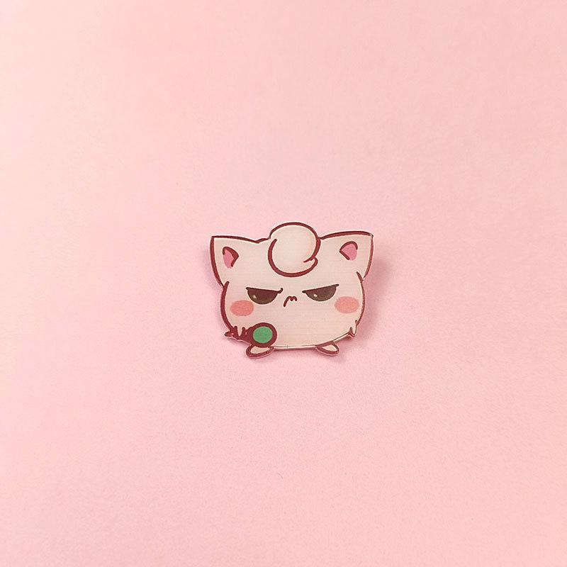 Cartoon Anime Pokemon Series Psyduck Badge Brooch Acrylic Patch Accessories Clothing Bag Jewelry Easy-pull Buckle Accessories