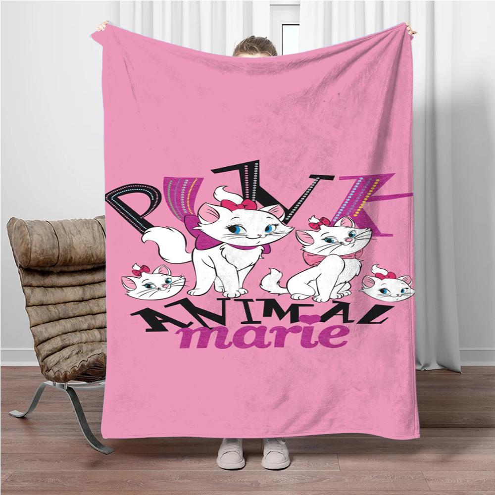 31 Style Disney Cute Cat Marie Printed Blanket Soft Warm Throw Flannel For Children And Adult Bed Sofa Outdoor Travel Girl Gifts