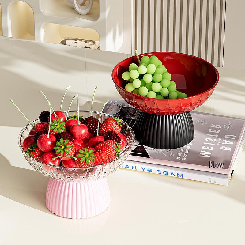 Dopamine Cute Fruit Drainer Plate: Energetic Snack Dish for Living Room Coffee Table